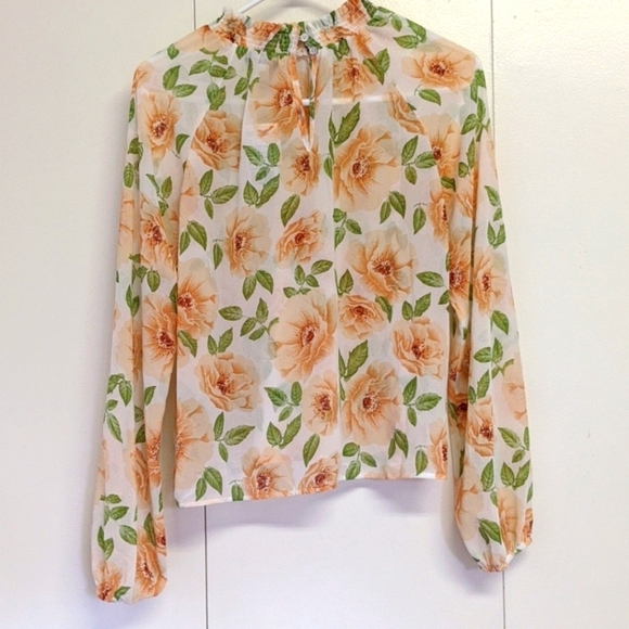 Forever 21 Floral Printed High Neck Top - Picture 2 of 4
